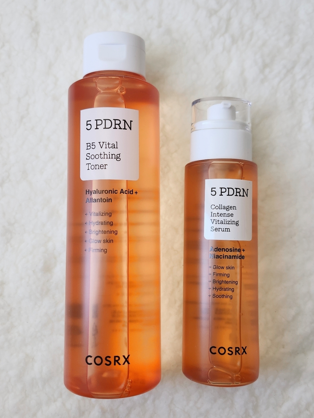 COSRX 5 PDRN Toner & Serum Set, Korean Skincare